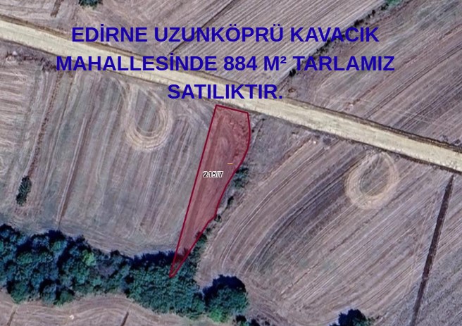EDİRNE UZUNKÖPRÜ KAVACIK MAHALLESİNDE 884 M² TARLAMIZ SATILIKTIR. - EDİRNE UZUNKÖPRÜ fotoğraf 5